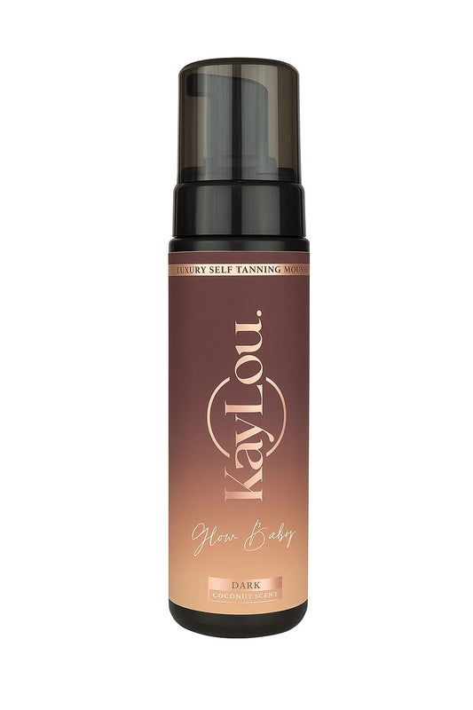 Kaylou Glow Baby Dark Tanning Mousse - Coconut Scent